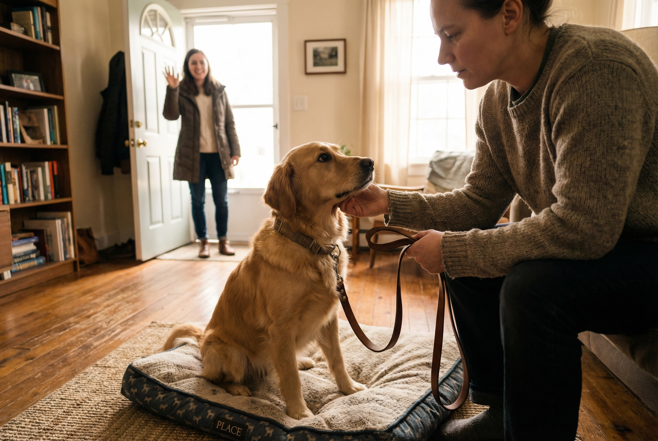 how to stop dog jumping up visitors