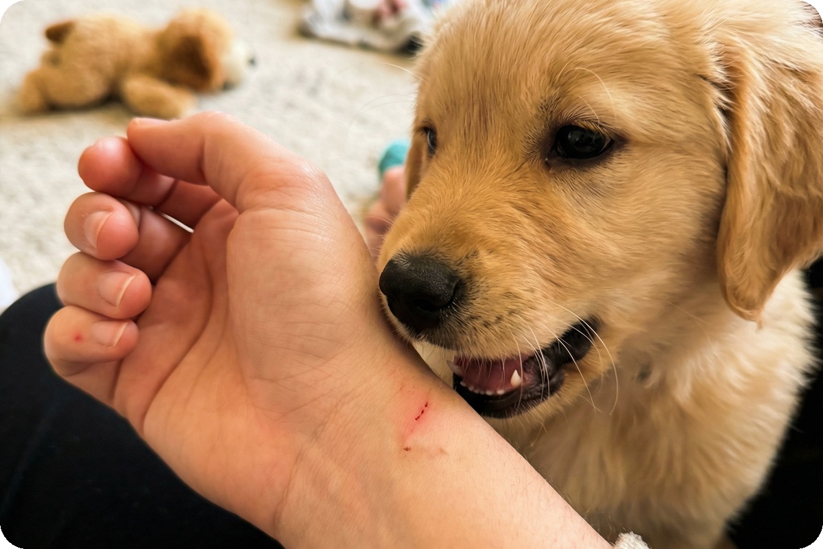 how do you get your puppy to stop biting