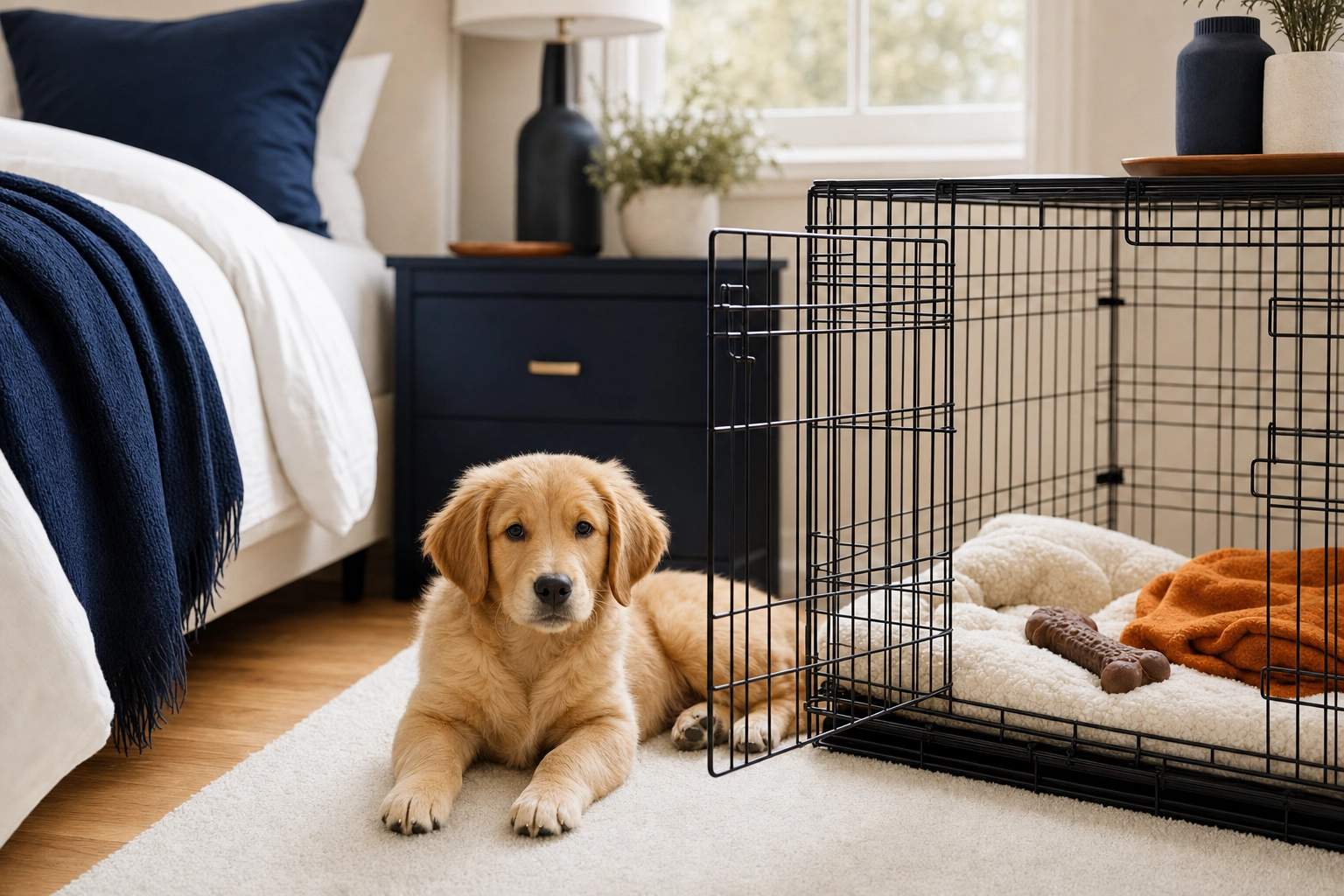 Puppy Whining in Crate