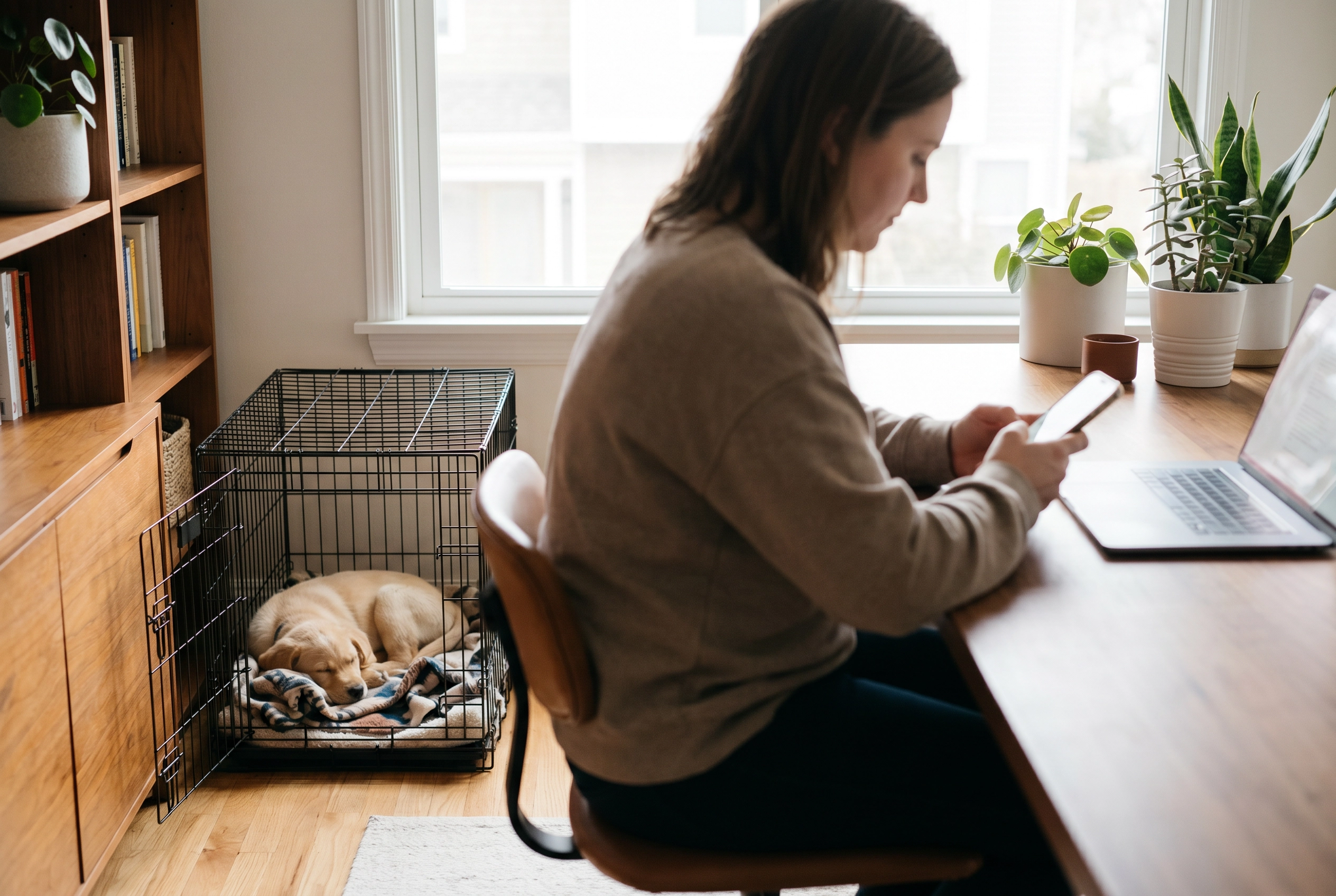 puppy crate training schedule