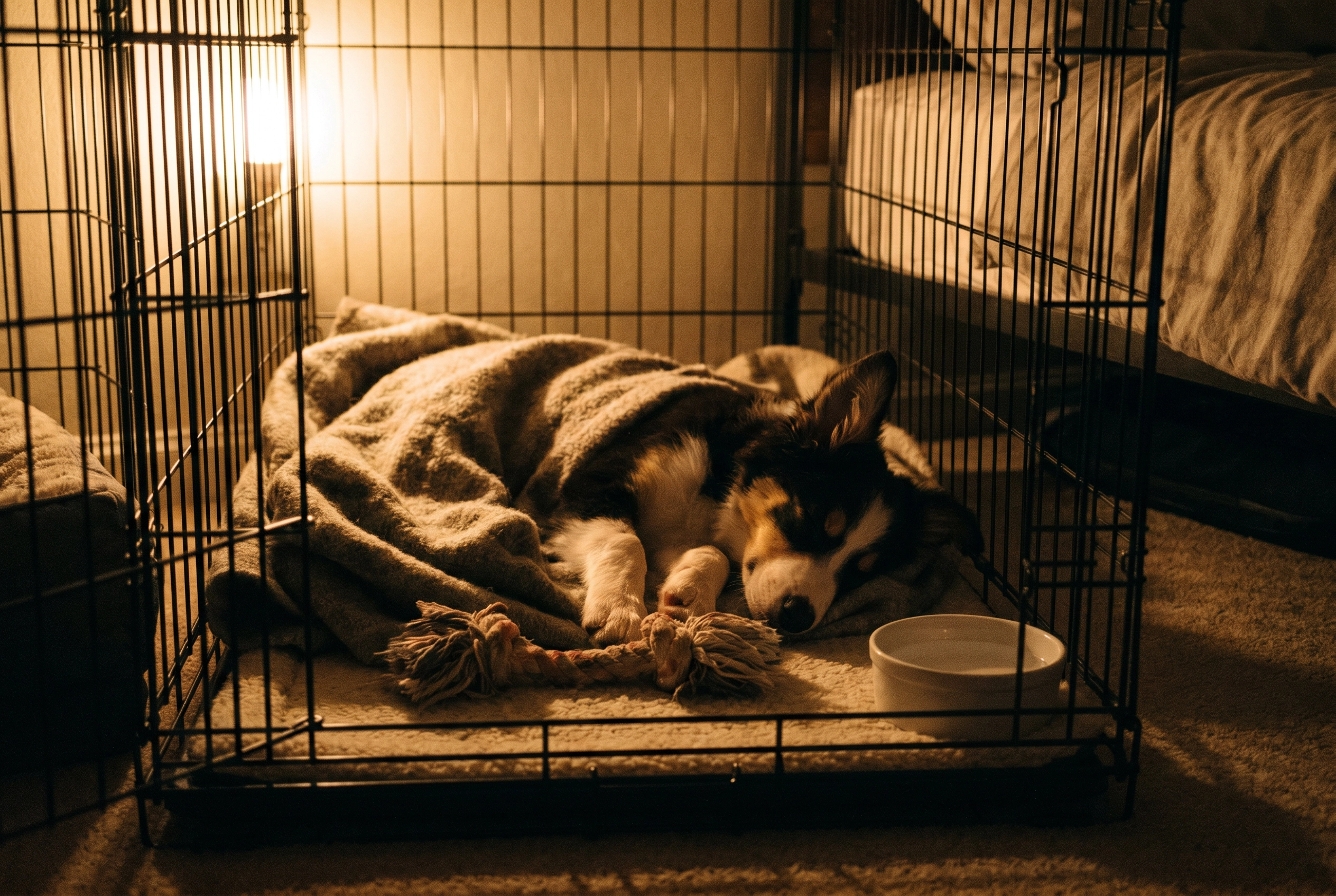 puppy crate training schedule