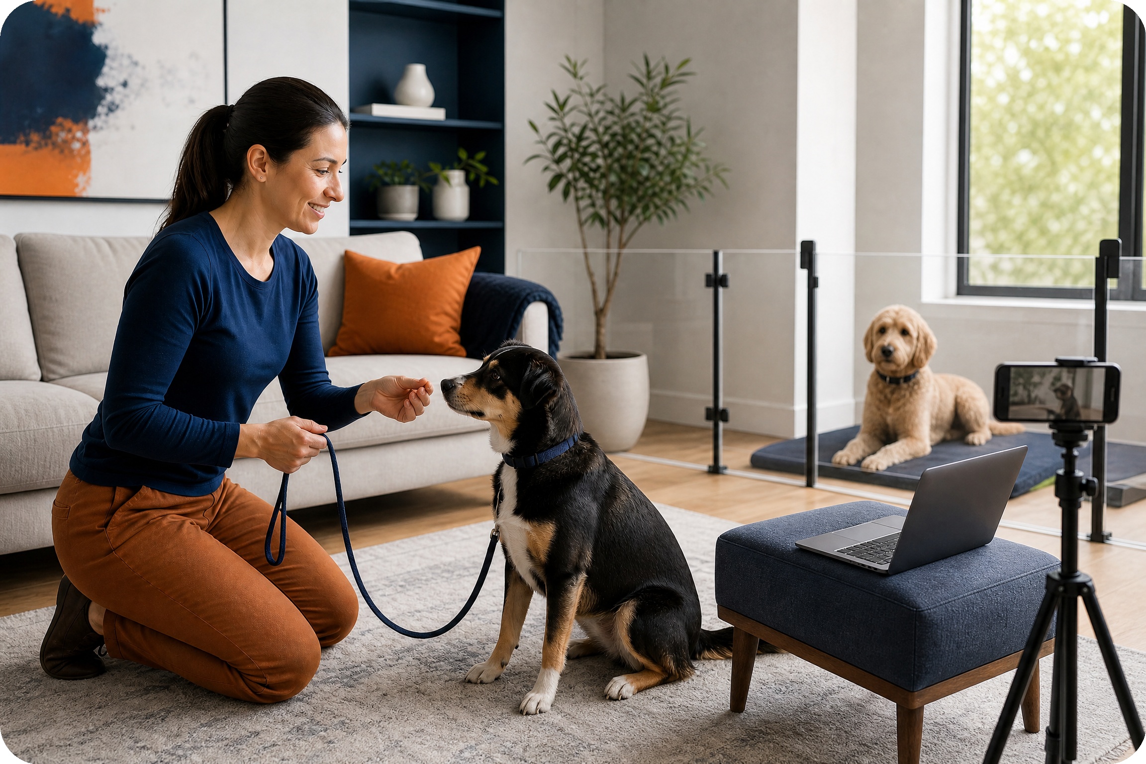 an Online Dog Training Help Multiple Dogs